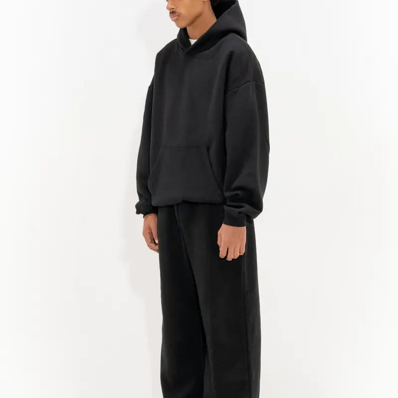 350 GSM 'Black' Fleece Sweatpants