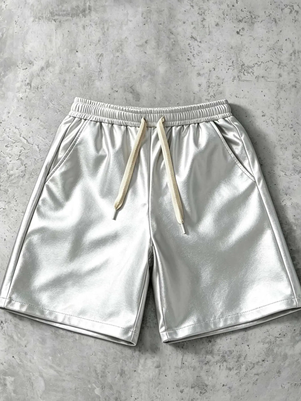 Men's Drawstring Waist Shorts, Solid Color, Casual Fitted Above Knee, Streetwear Fashion, Perfect Gift for Husband or Boyfriend