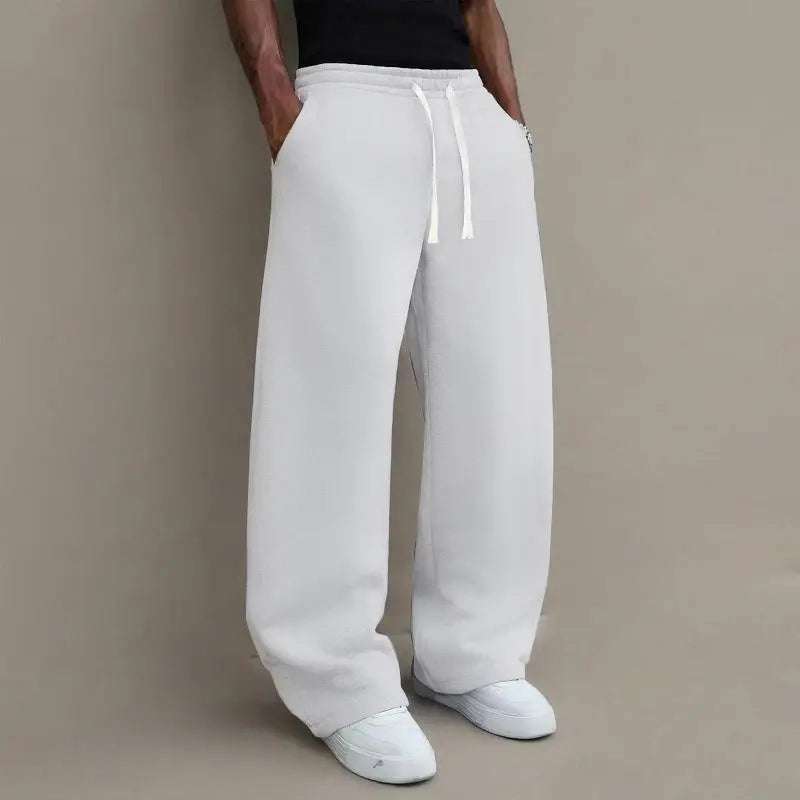 3pcs Men’s autumn/winter knit long pants, comfortable and warm (available in 3-pcs, 2-pcs, and single item).
