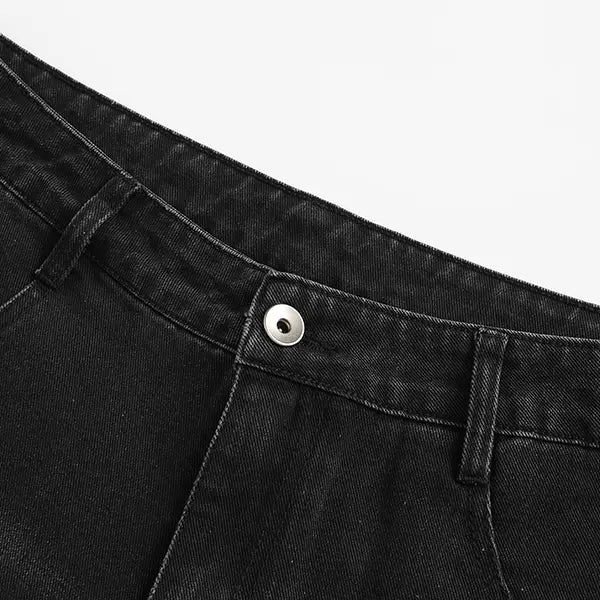 5-Pack Men’s Summer Knee-Length Denim Shorts — Trendy High-Street/Streetwear Athletic Casual Loose Fit, Ideal for Fitness and Running