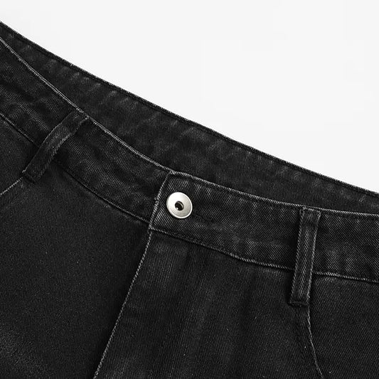 5-Pack Men’s Summer Knee-Length Denim Shorts — Trendy High-Street/Streetwear Athletic Casual Loose Fit, Ideal for Fitness and Running