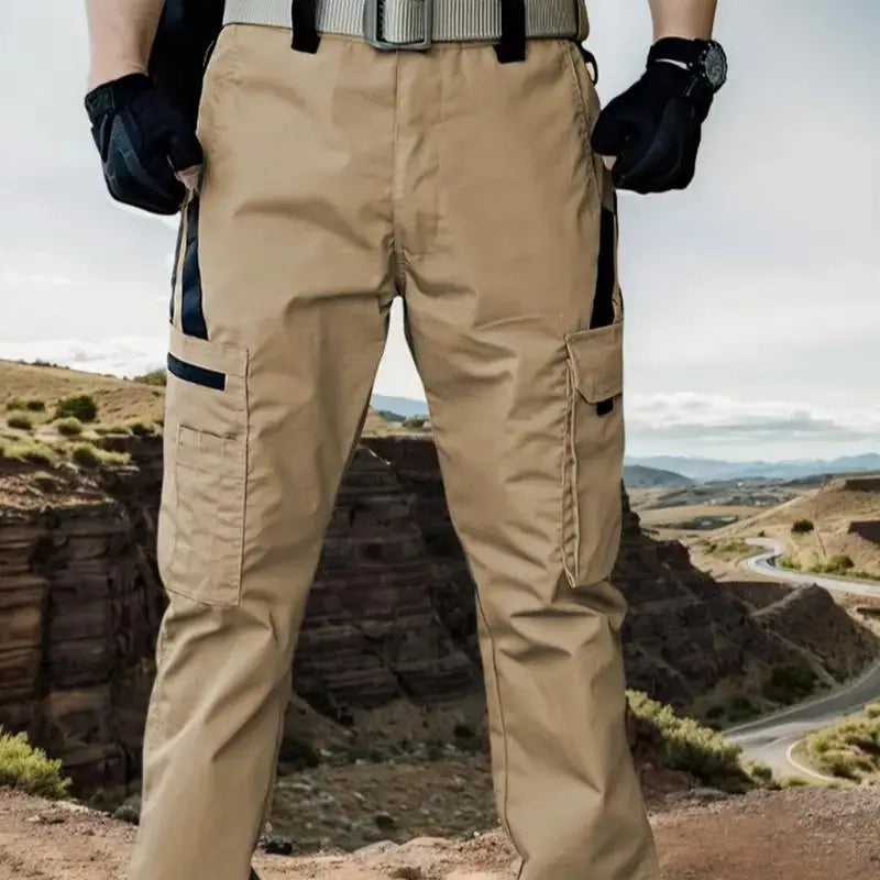 Men's Cargo Pants - Menswear, Regular Fit, Durable Waterproof Utility-Military Style, Multi-Zippered Pocket, Belt-Free, Camo Print Option for Outdoor Training/Work Autumn Wear with Cargo Pants Vibes