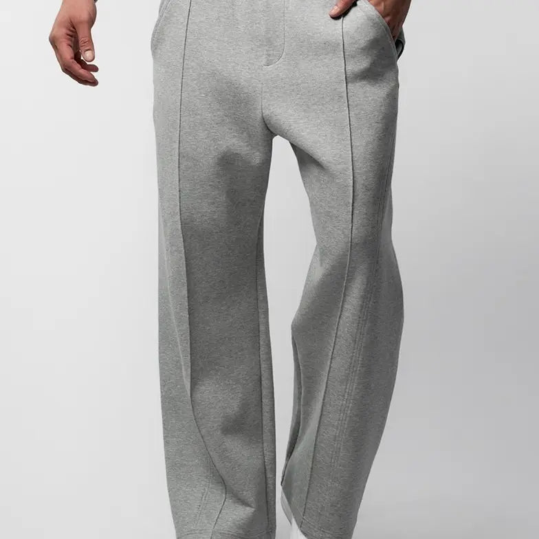 Fioboc Men's CozySpacer Straight Leg Pants - Fall Winter Business Casual Essential Piece-Dyed After Weaving Bottoms, 79% Cotton Soft Breathable, Structured Wrinkle Resistant, Shape-Retention Neat, Durable Menswear
