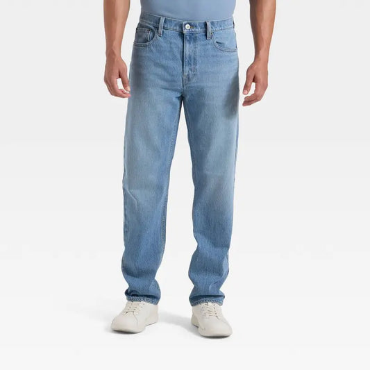 Goodfellow & Co Men's Slim Straight Leg Slim Straight Jeans Stretch Denim