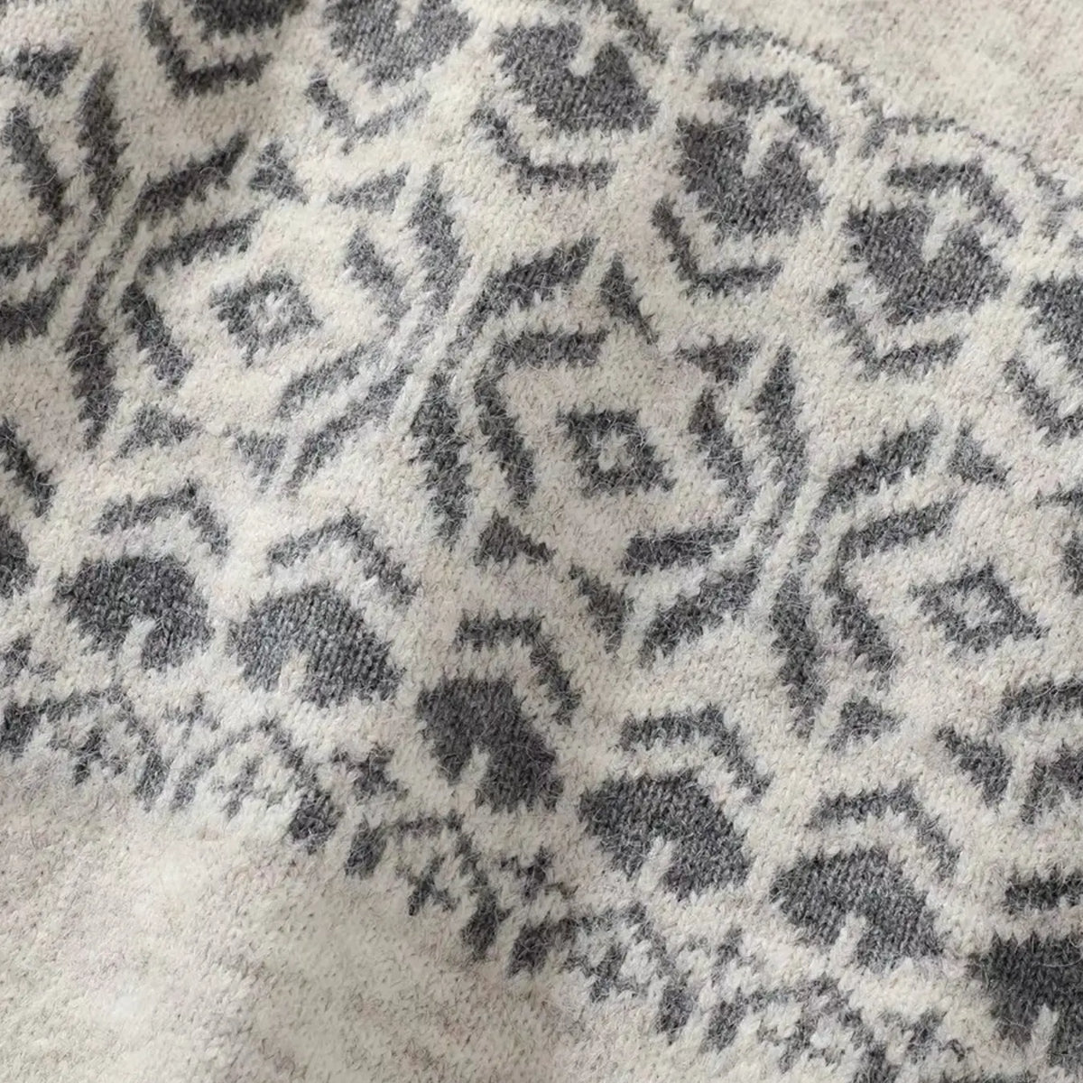 Men's Embroidered V-Neck Knit Vest, Loose College Style Sleeveless Sweater Vest, Vintage Geometric Pattern Fall Layering Cardigan