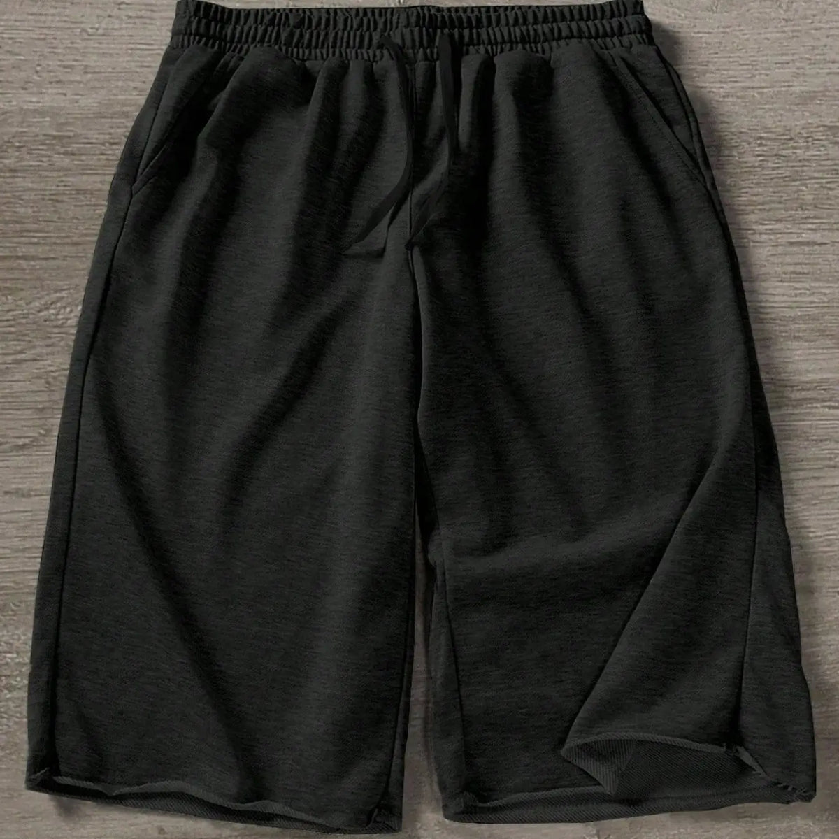 Men's Casual 7-Inch Shorts, Loose, Spring/Summer, Sporty Style, Knit Fabric Suitable For Campus, Skateboarding, Outfit, Pockets