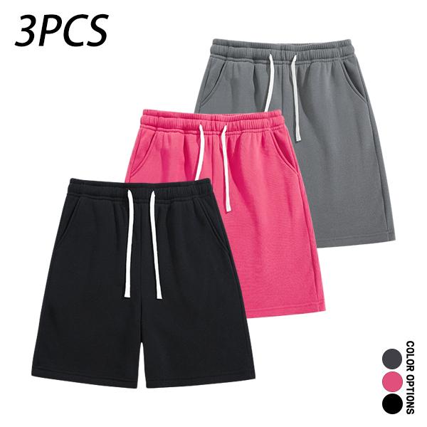 Pack of 4 men’s casual shorts featuring a drawstring waist; skin-friendly, breathable, and versatile. Summer loose fit for everyday wear, leisure, sports, and fitness.summervibes