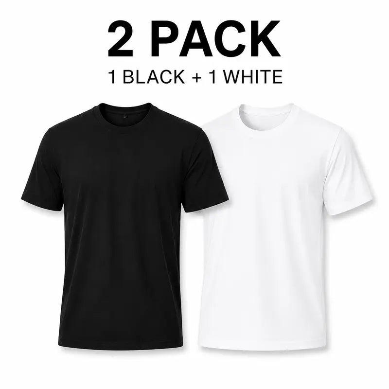 Men's Basic Cotton T-Shirts 10-Pack ($34.99) - Unisex Loose Soft Shortsleeve Crew Neck Tops, Aesthetic Minimal Streetwear, Summer Layering Essentials (2 Black, 2 White & 6 Mixed Colors)