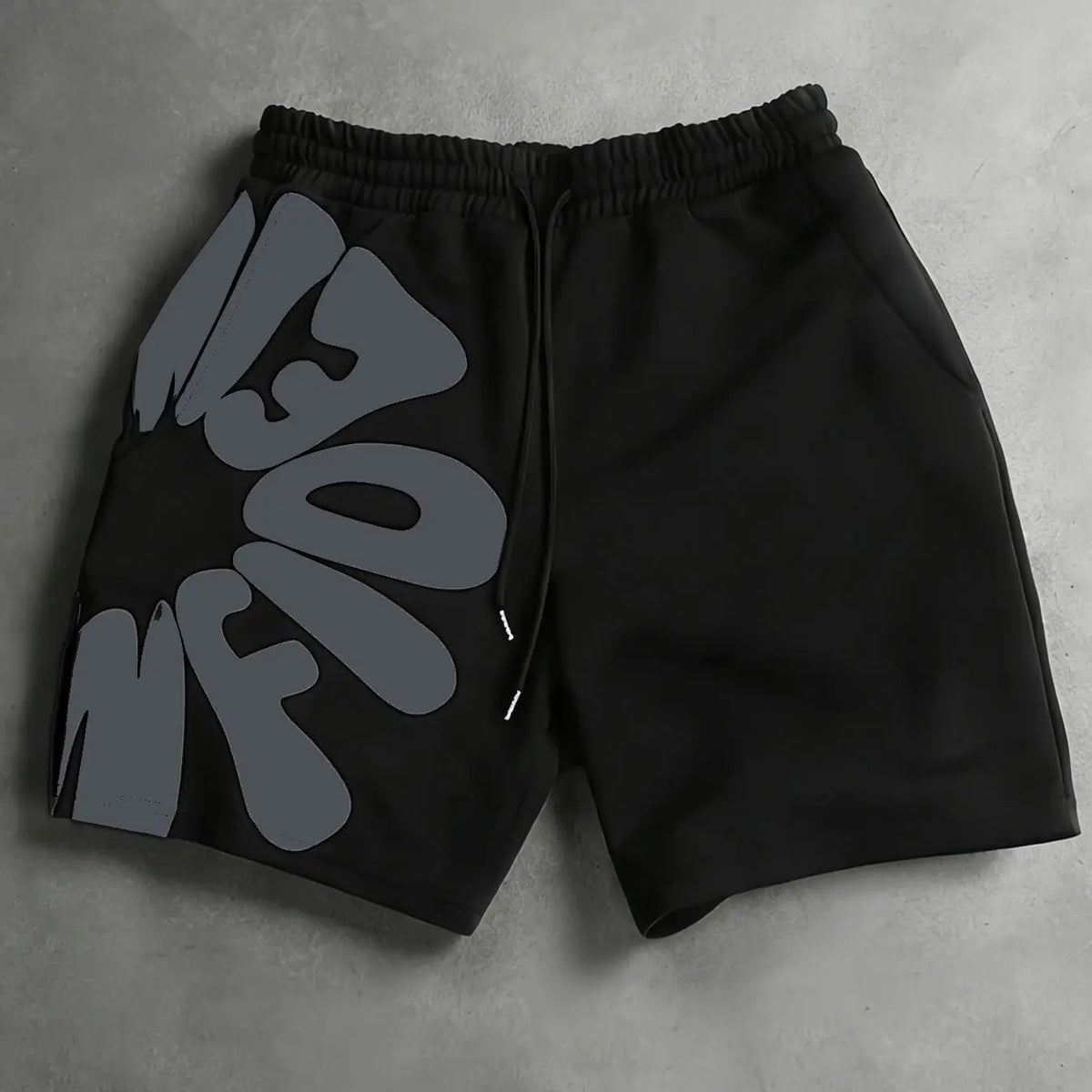 Men's Summer Loose-Fit Letter Print Daily Casual Shorts, American Street Style Sporty Five-Quarter Pants, Casual Clothing for Men, Summer Fashion Shorts