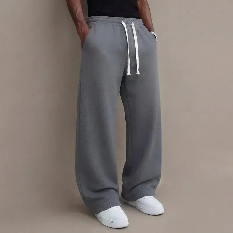 3pcs Men’s autumn/winter knit long pants, comfortable and warm (available in 3-pcs, 2-pcs, and single item).